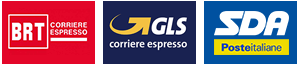 Spediamo con BRT, GLS, SDA